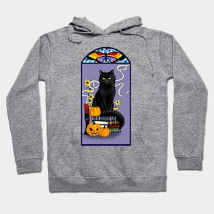 Art Nouveau Black Cat Hoodie